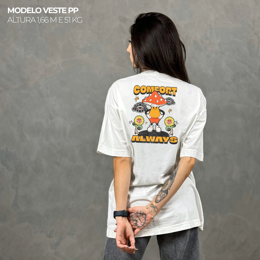 Camiseta Oversized Comfort Always Off White