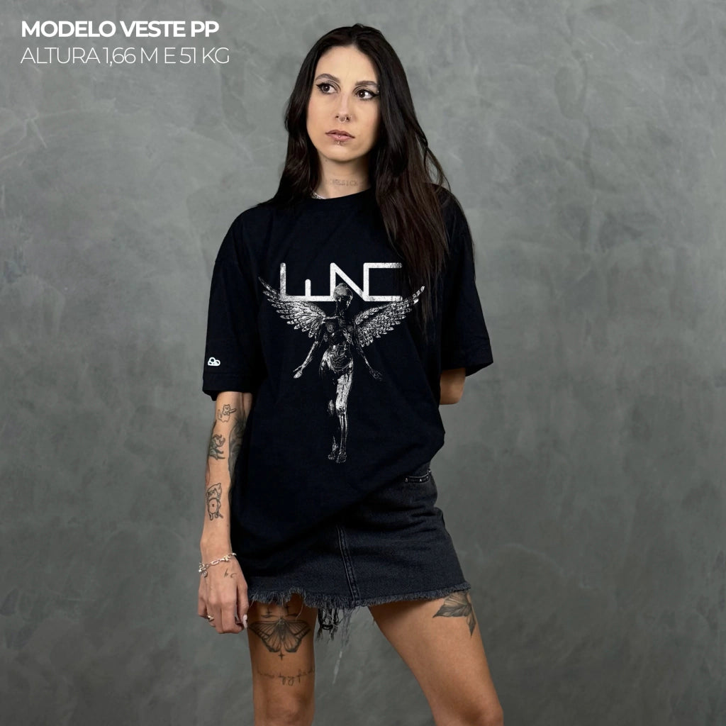 Camiseta Oversized Nirvana Preto