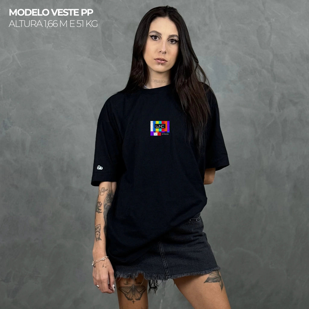 Camiseta Oversized No Signal Preto