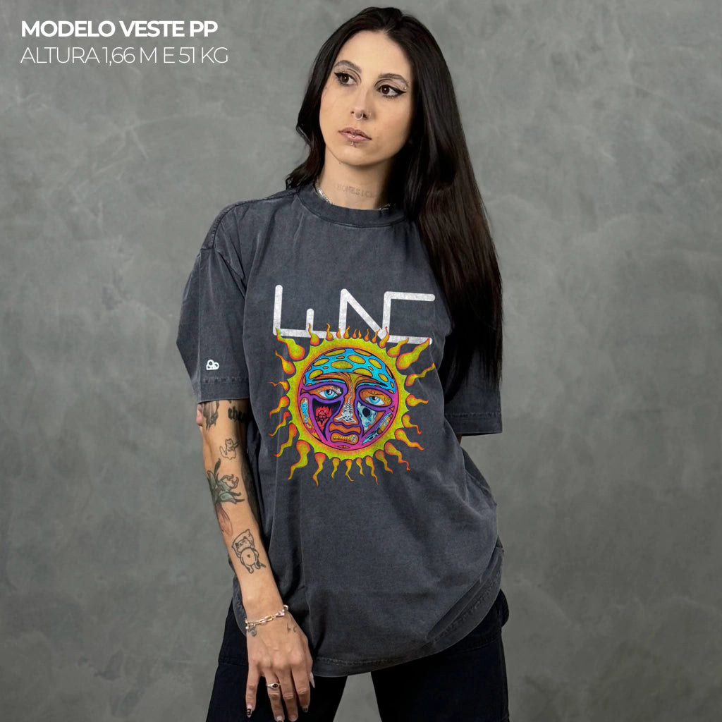 Camiseta Oversized Sublime Cinza