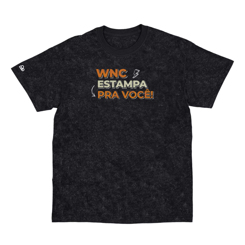 Camiseta Basic Personalizada Preto Estonado
