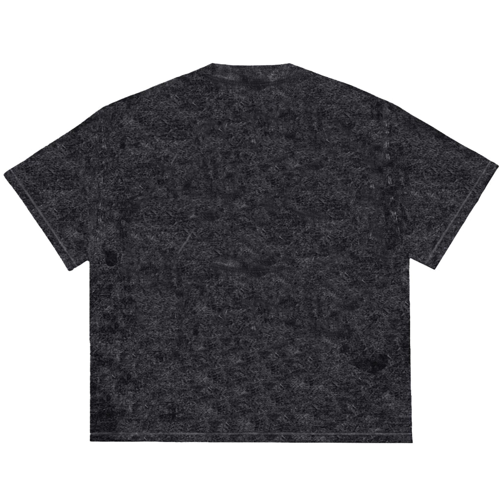 Camiseta Oversized Simple Preto Estonado