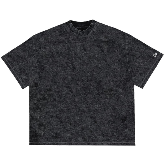 Camiseta Oversized Lisa Preto Estonado