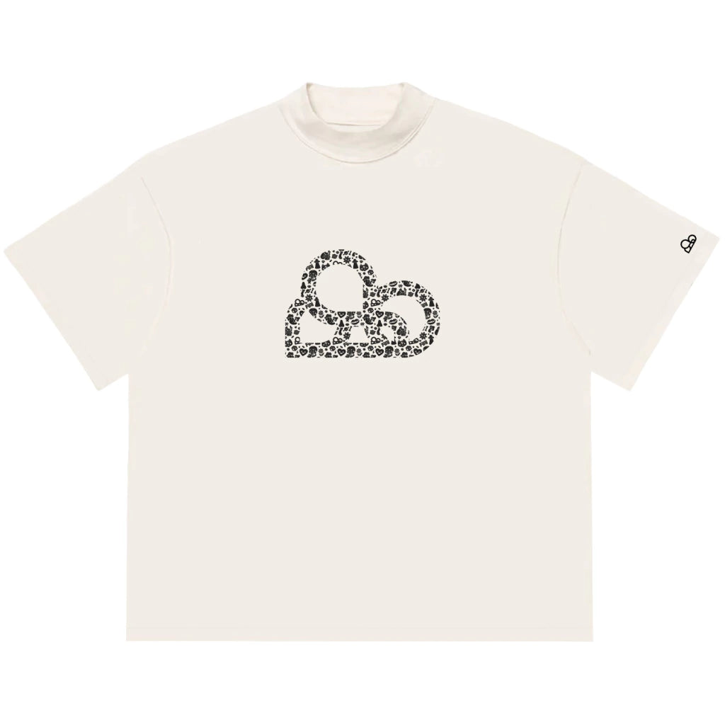 Camiseta Oversized Psychedelic Simbol Off White
