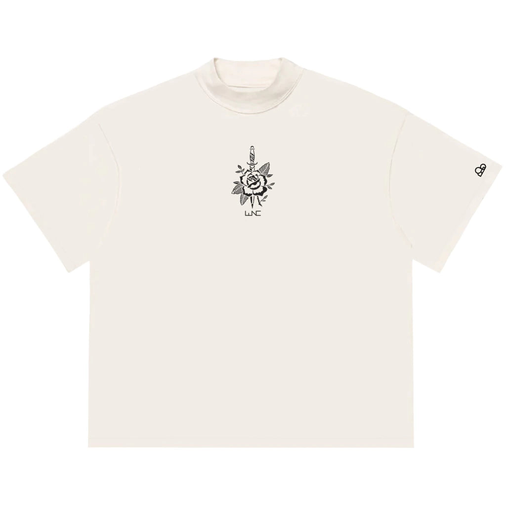 Camiseta Oversized Rose Knife Off White