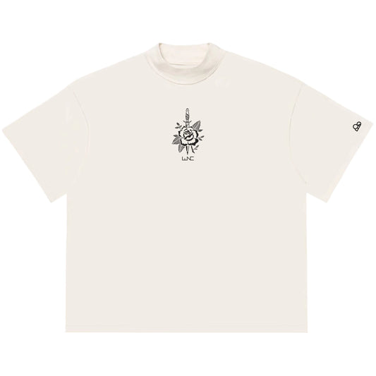 Camiseta Oversized Rose Knife Off White