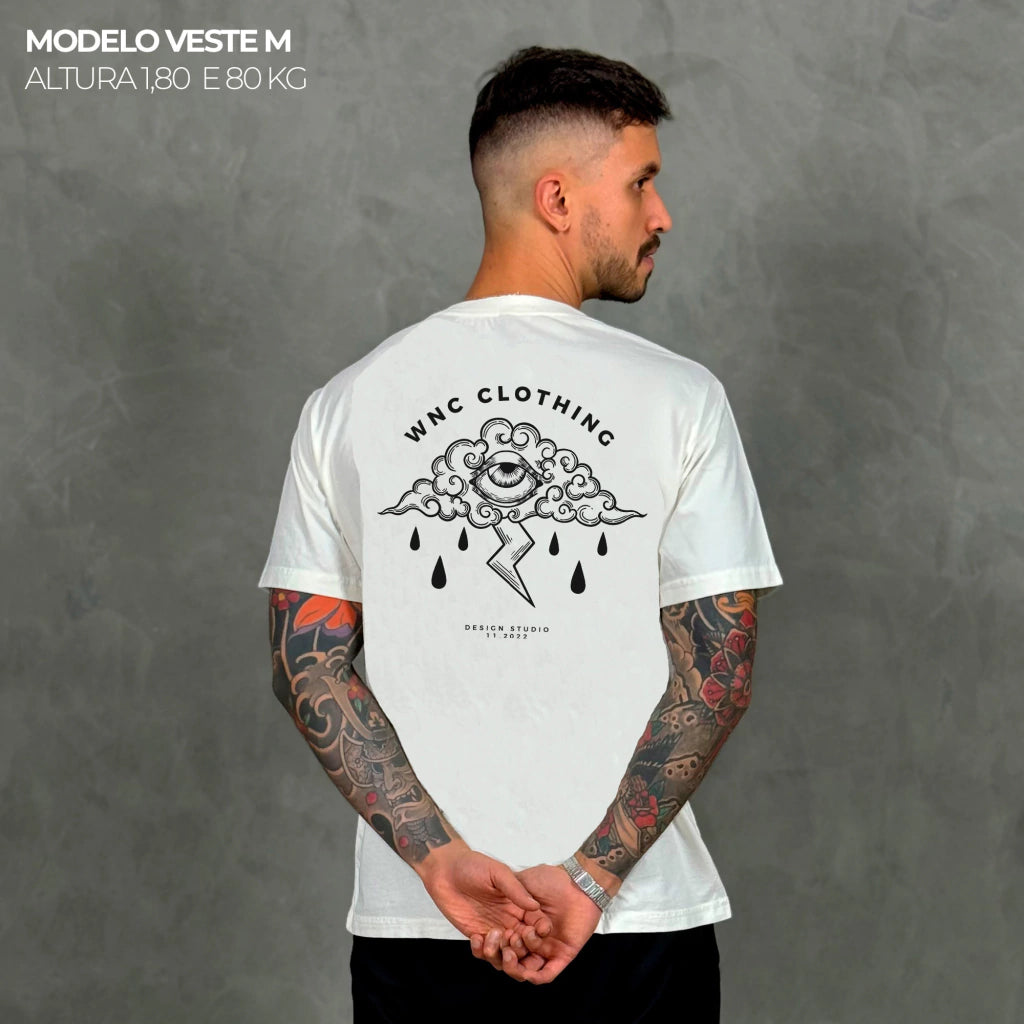 Camiseta Basic WNC Sad Cloud Off White