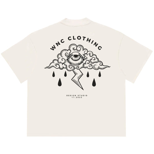 Camiseta Oversized Sad Cloud Off White
