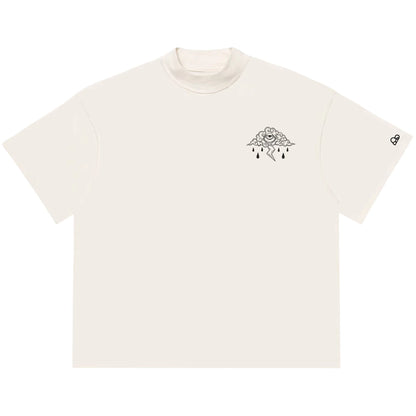 Camiseta Oversized Sad Cloud Off White
