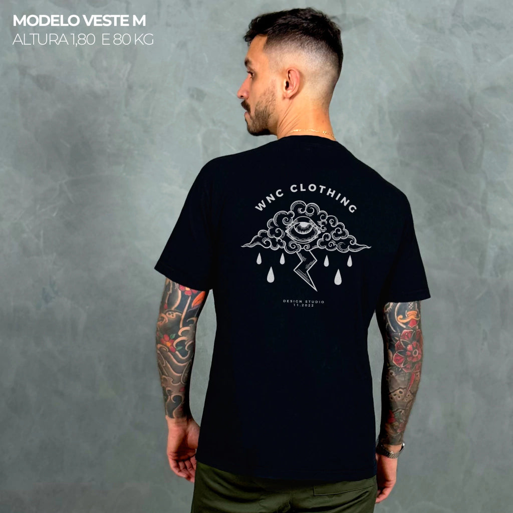 Camiseta Basic WNC Sad Cloud Preto