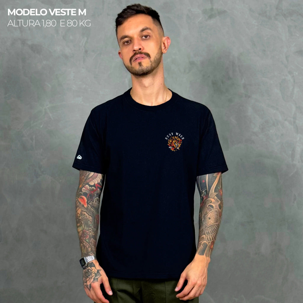 Camiseta Basic WNC Stay Wild Preto