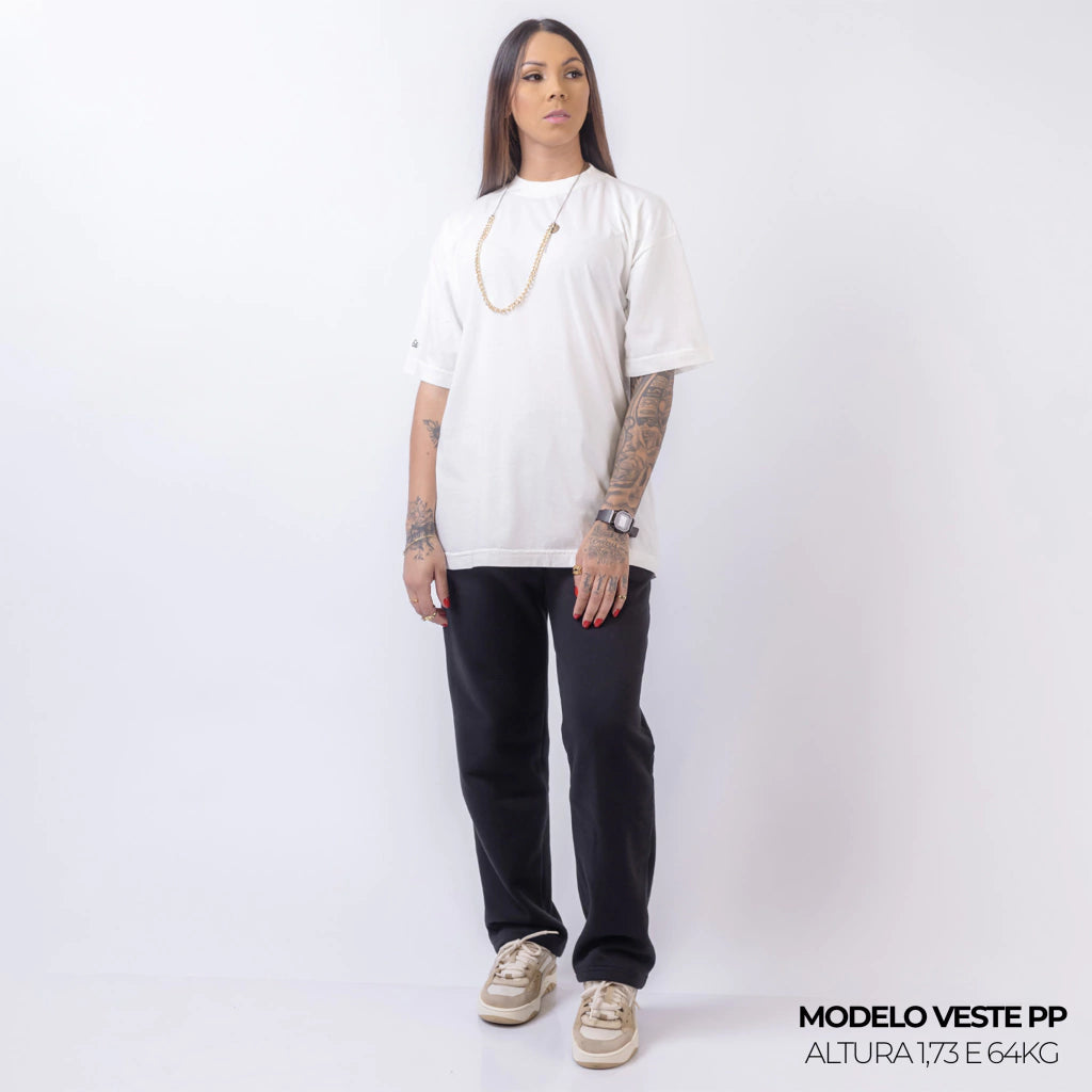 Camiseta Oversized Lisa Off White Zero Encolhimento