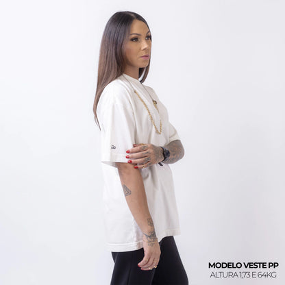 Camiseta Oversized Lisa Off White Zero Encolhimento