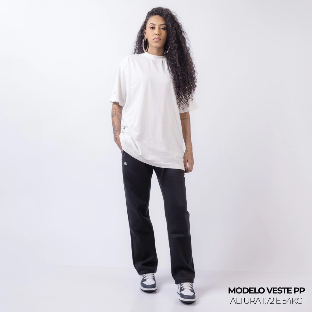 Camiseta Oversized Lisa Off White Zero Encolhimento