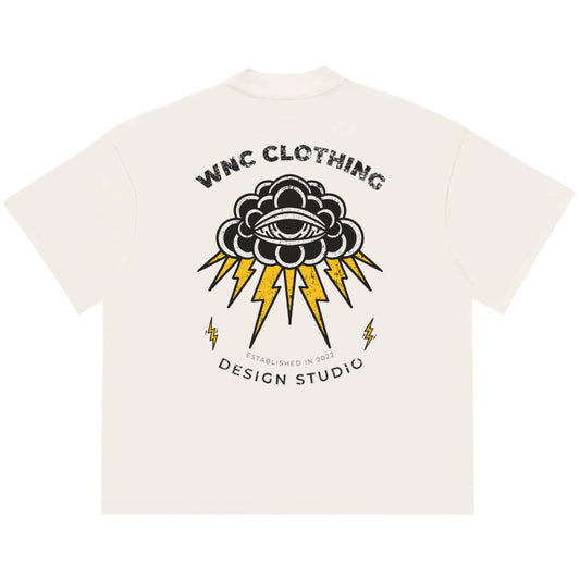 Camiseta Oversized Thunder Cloud Off White