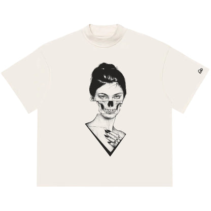 Camiseta Oversized WNC Girl Off White