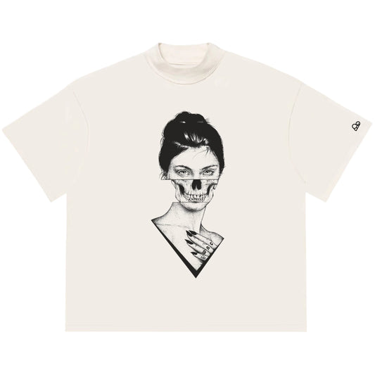 Camiseta Oversized WNC Girl Off White